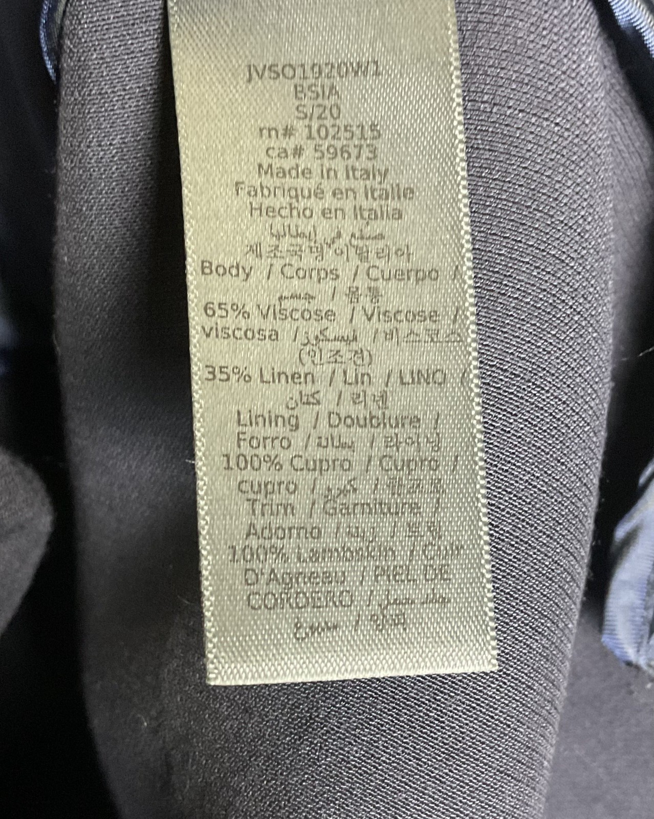 $1298 New John Varvatos Collection Double-Breasted Blazer Jacket EU58X US48X