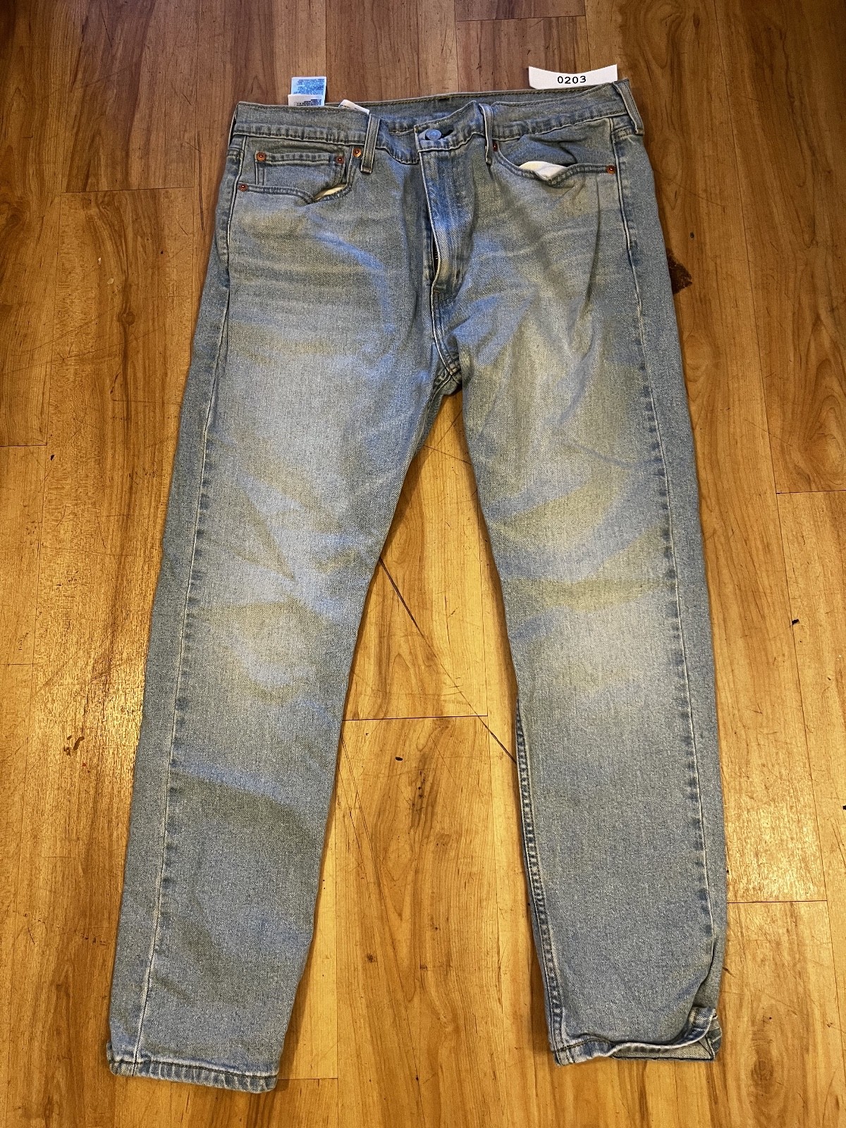 Levi’s 510 Jeans Men’s 36 x 30 Light Wash Blue Slim Skinny Denim Pants Casual