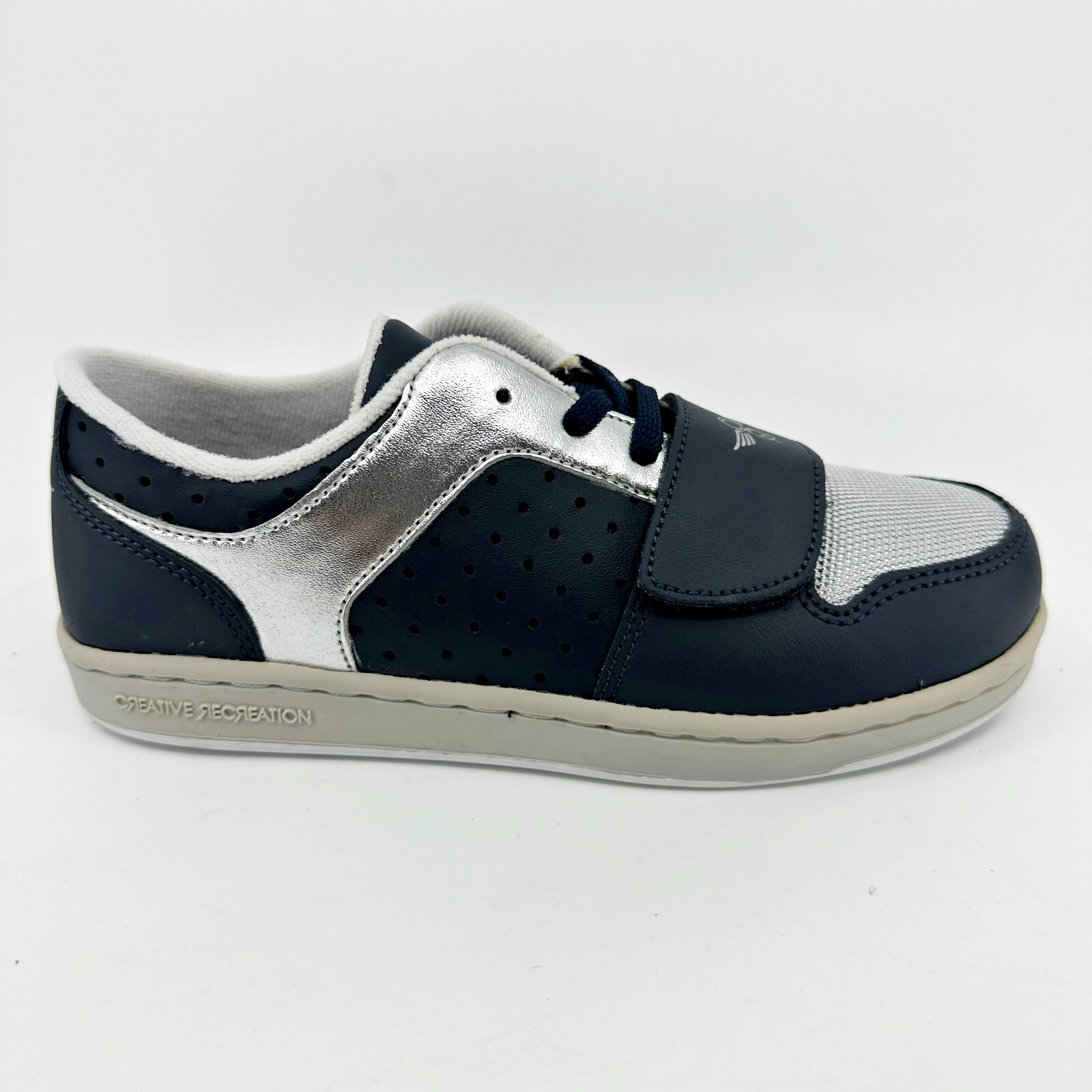 Creative Recreation Cesario Lo Navy Silver Youth Casual Sneakers