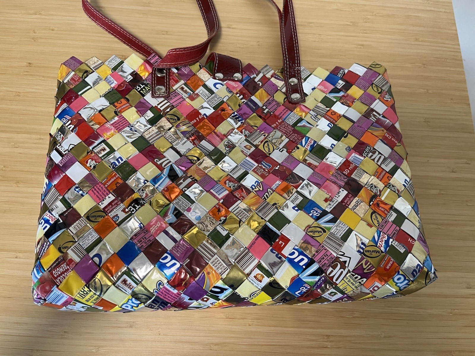 Nahui Ollin Style Candy Wrapper Tote Bag Purse PopArtsy Psychedelic Street Wear