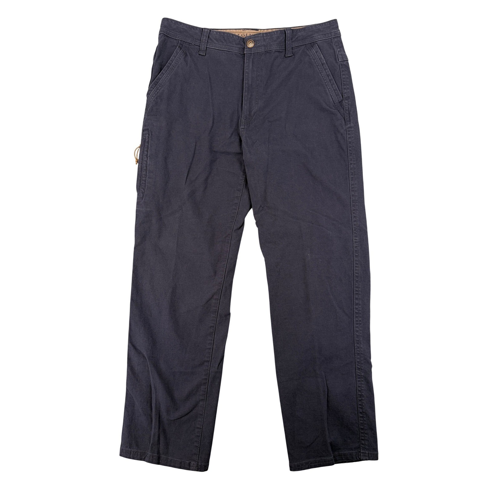 Legendary Outfitters Mens Canvas Utility Pants Navy Blue 36×32 Straight Leg Work