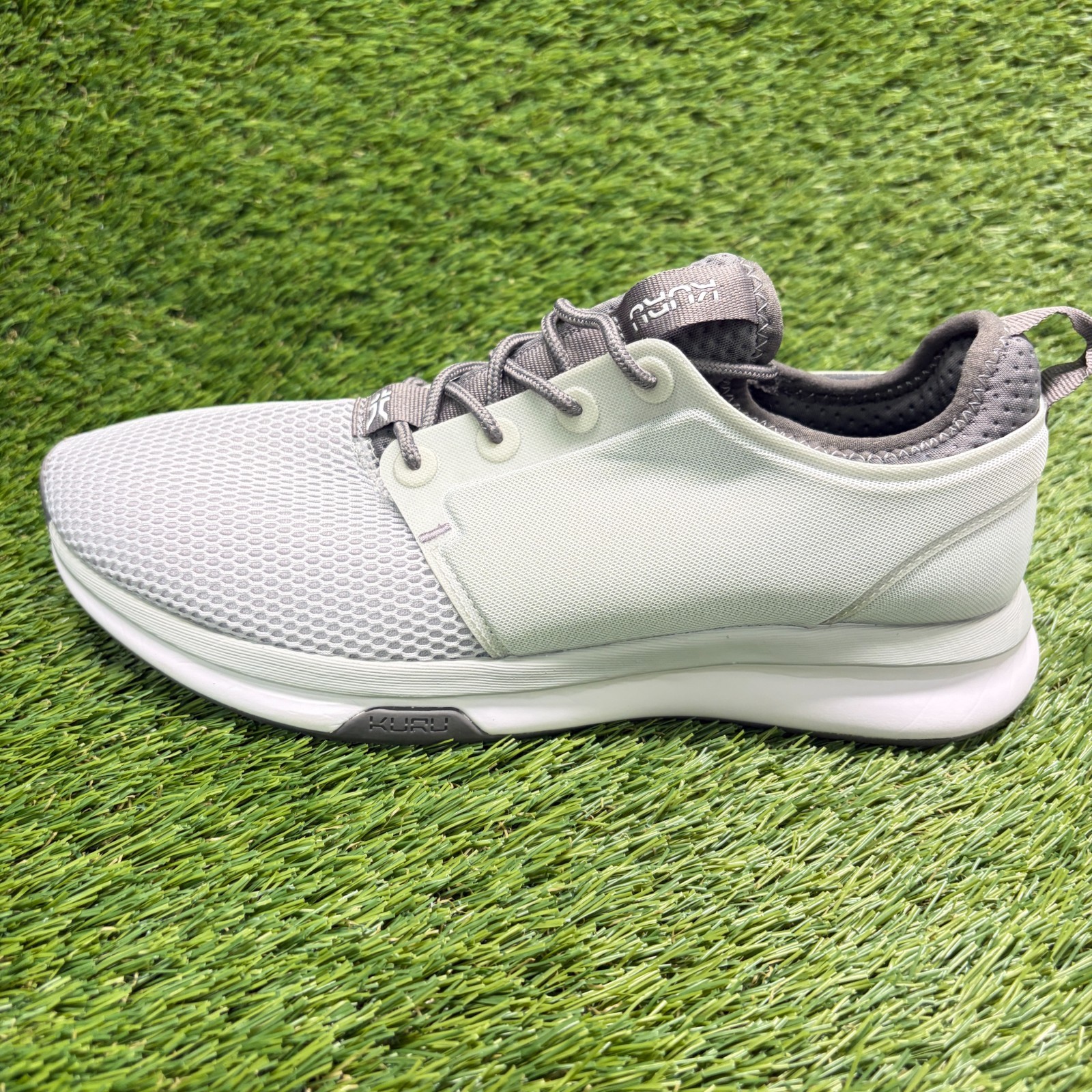 Kuru Atom Womens Size 9.5 Gray White Athletic Running Walking Shoes Sneakers