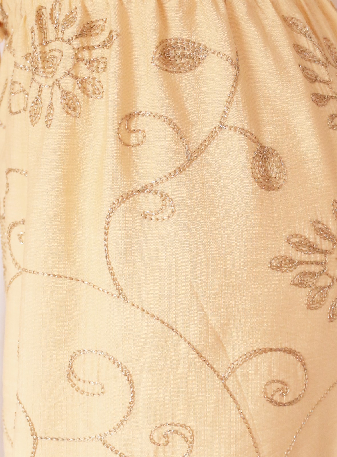 Women Embroidered Wide Leg Pants Flowers Palazzo Pants Cotton Summer Trousers