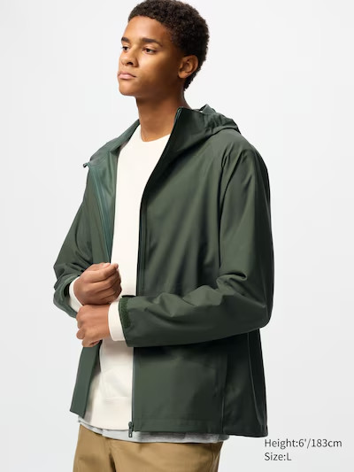 Men BLOCKTECH Parka | 3D Cut UNIQLO Water-resistant & Breathable Windproof