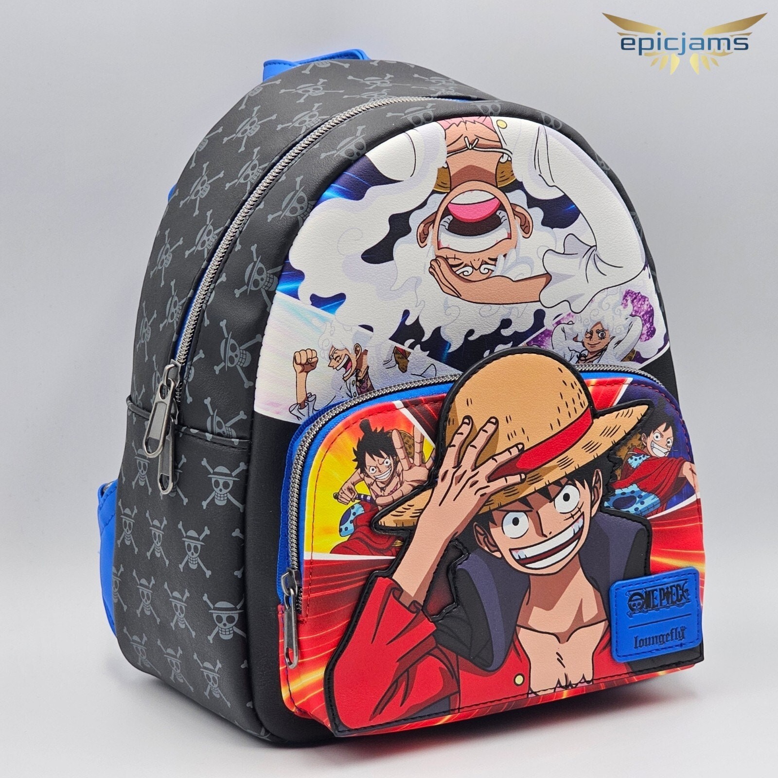 Loungefly One Piece Luffy Collage Mini Backpack New