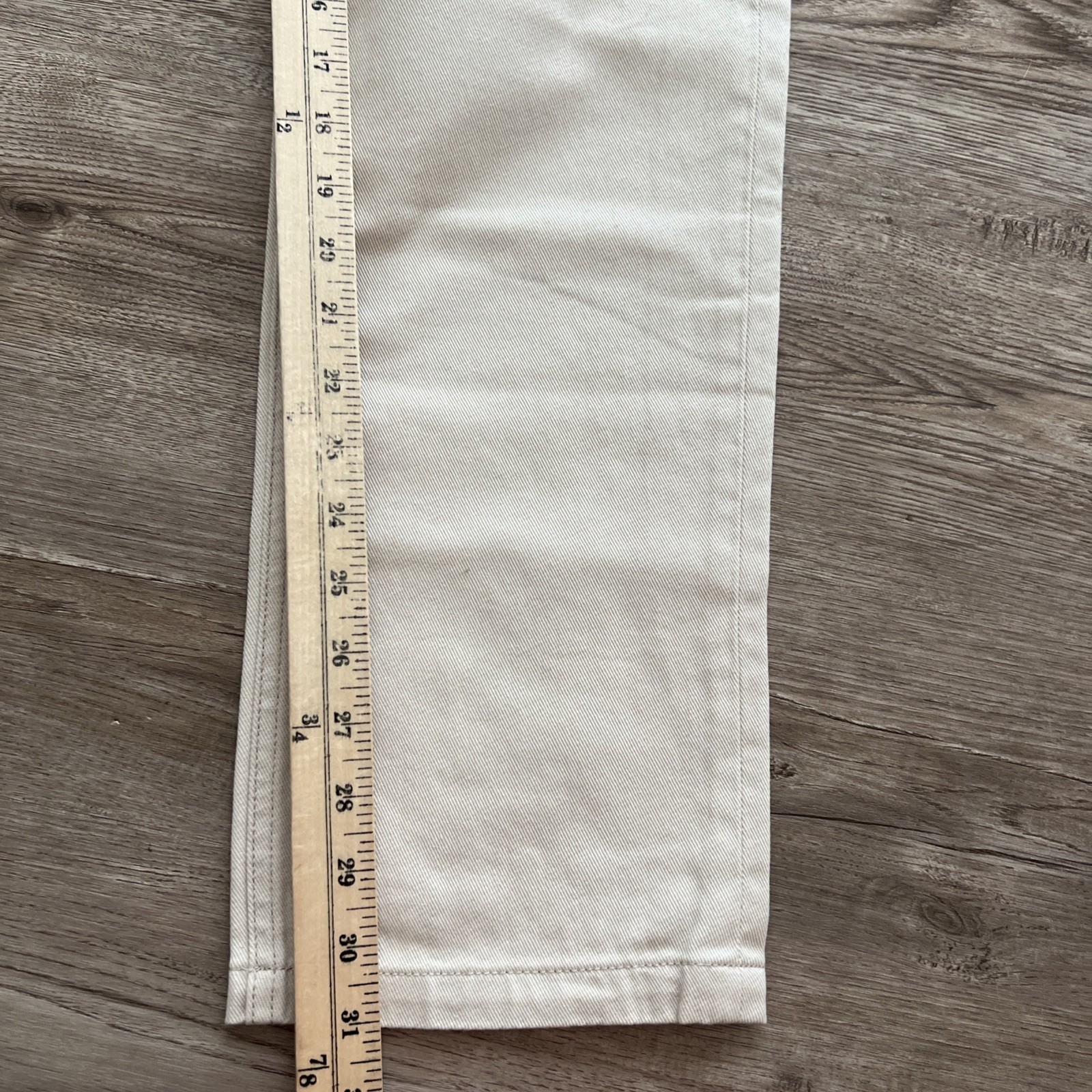 WESC Eddys Chino Pant Mens 30×32 Moon Beam Straight Fit Cotton NWT