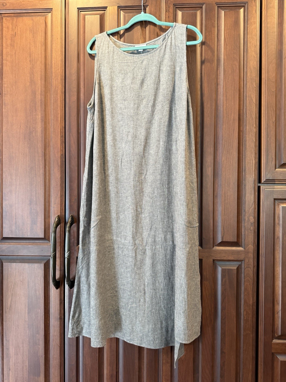 J Jill Striped Indigo Brown Taupe Maxi Dress Size XL – WORN ONCE!