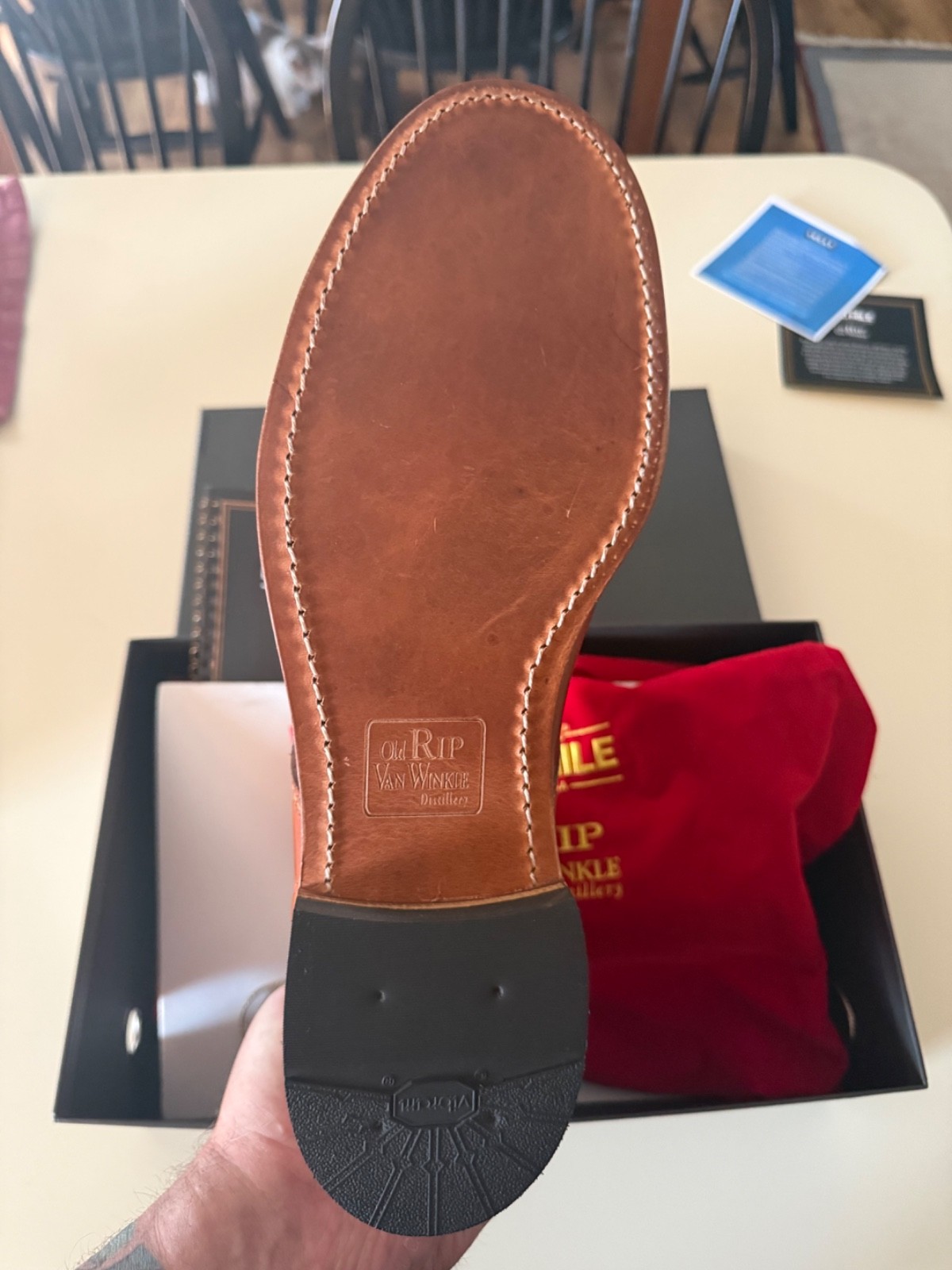 Wolverine 1000 Mile Boots – Rip Van Winkle Distillery – Bourbon color. *NEW*
