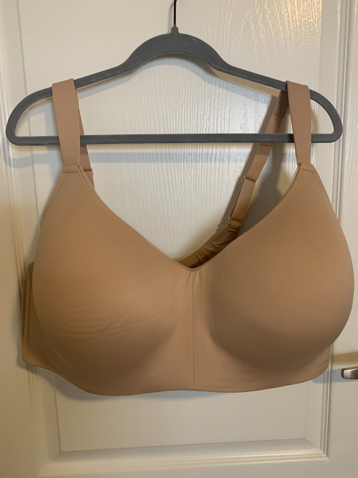 Auden, Lightly Lined Wire free Bra, Beige, 46DDD, NWT