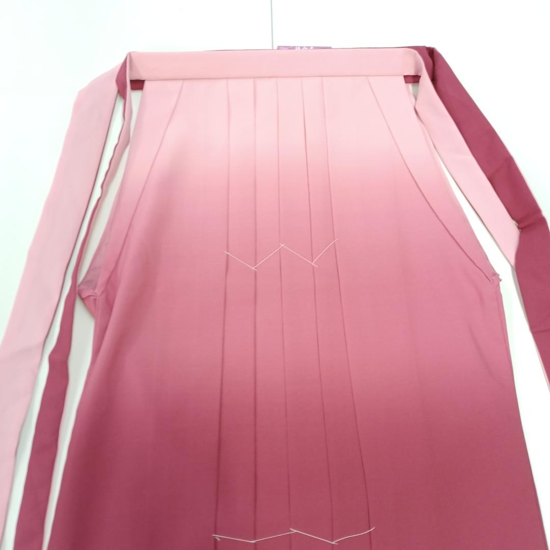 Used Gradation Hakama Skirt Light Pink Red Graduation Formal Wear