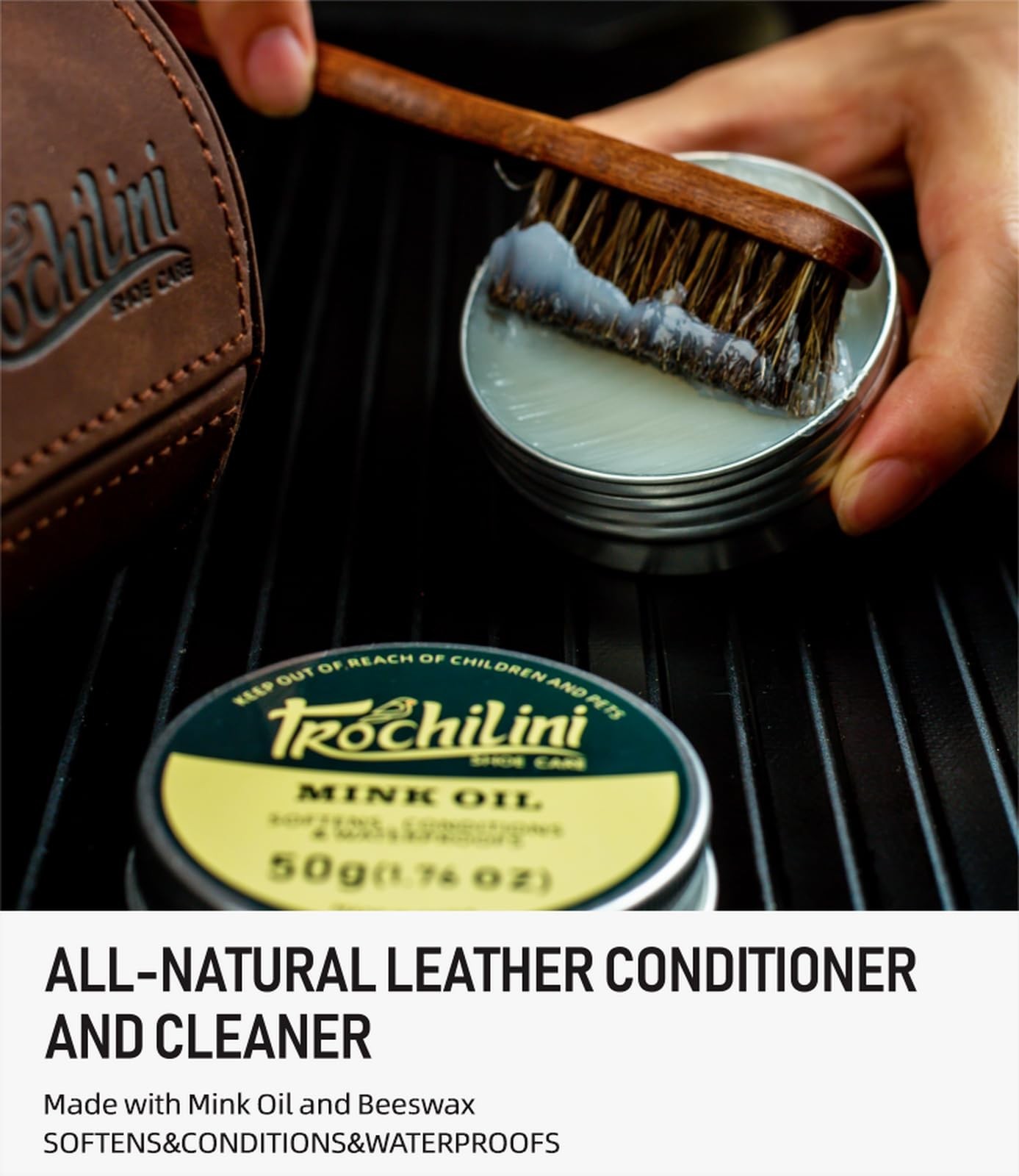 13PC Shoe Polish Kit – Leather Care Set with Mink Oil, Brushes & Cleaning Tools