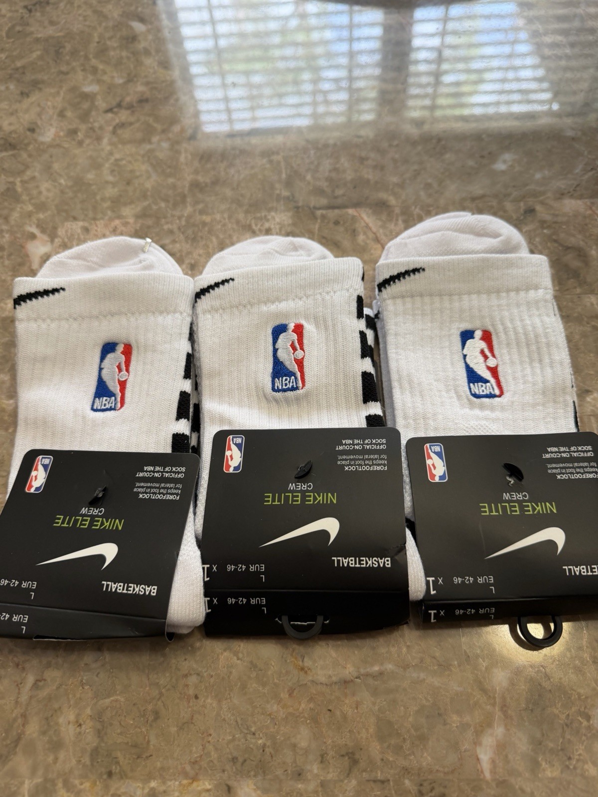 Nike Elite Quarter Crew NBA Socks DRI-FIT 3 Pair