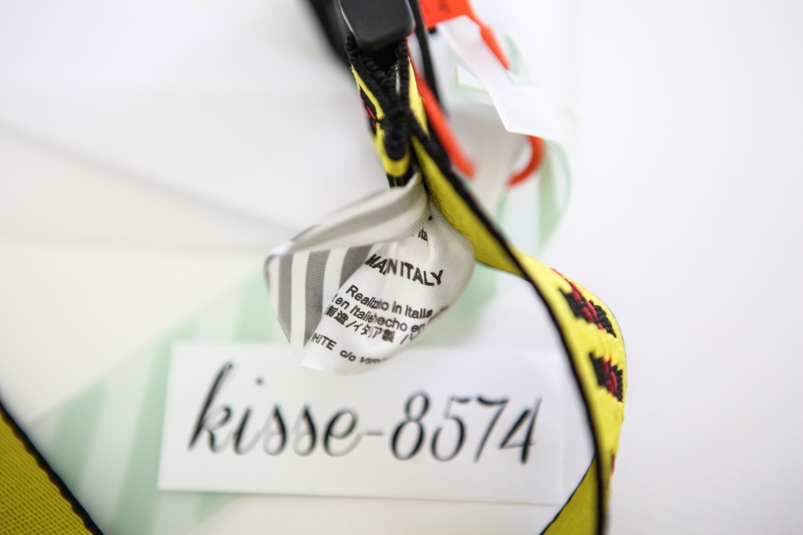 Off White Industrial Yellow Belt 200cm Rare