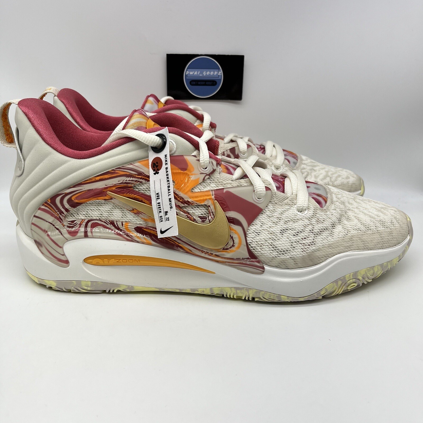 Nike KD 15 All-Star Men’s Basketball Shoe Cream Pink Size 13.5 DV1199-100