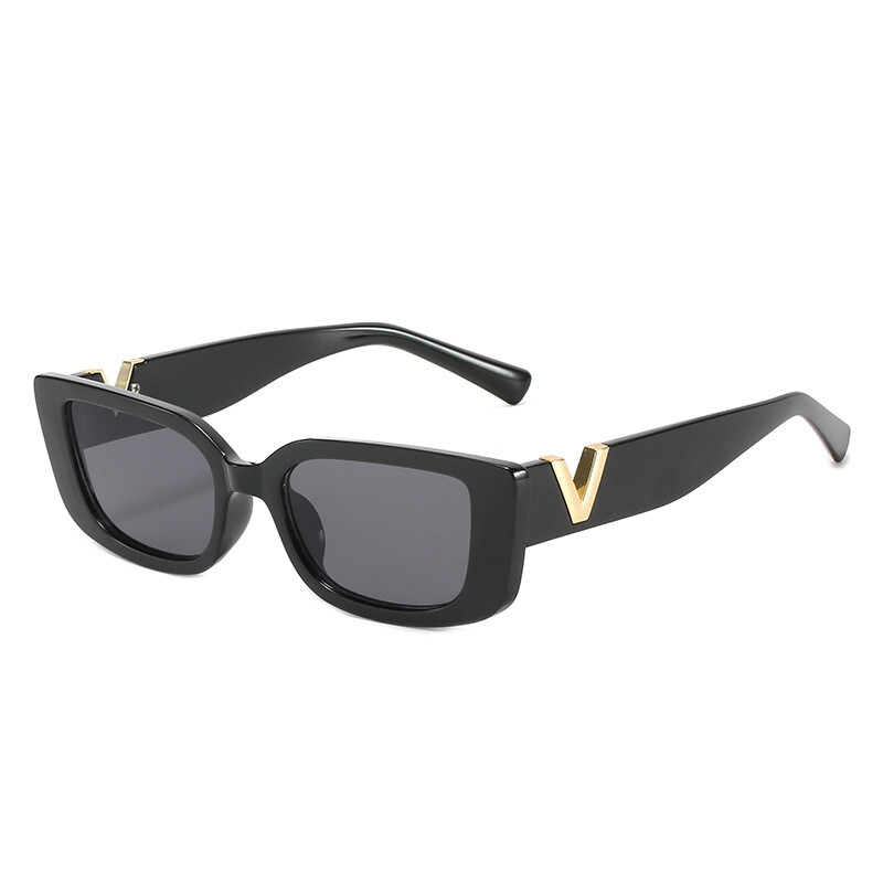 Small Rectangle Sunglasses for Women Men Vintage Trendy Rectangular Sunglasses