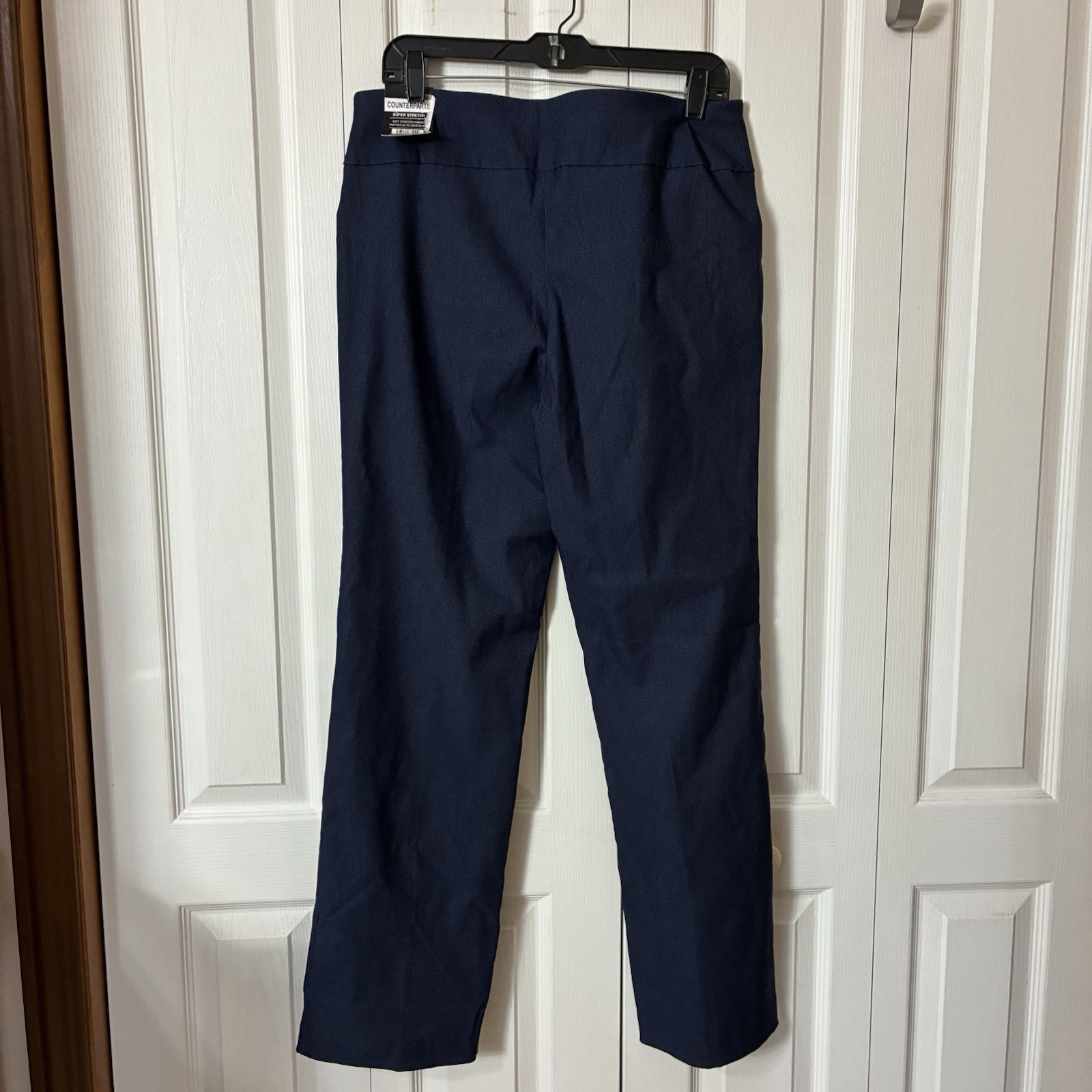 Counterparts Pants Womens Sz L Navy Super Stretch Mid Rise Boot Cut Comfy Pant