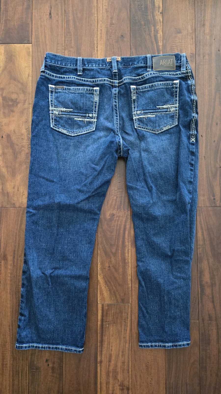 Ariat Men’s M4 Relaxed Bootcut Jeans 40×30 Blue Western Denim