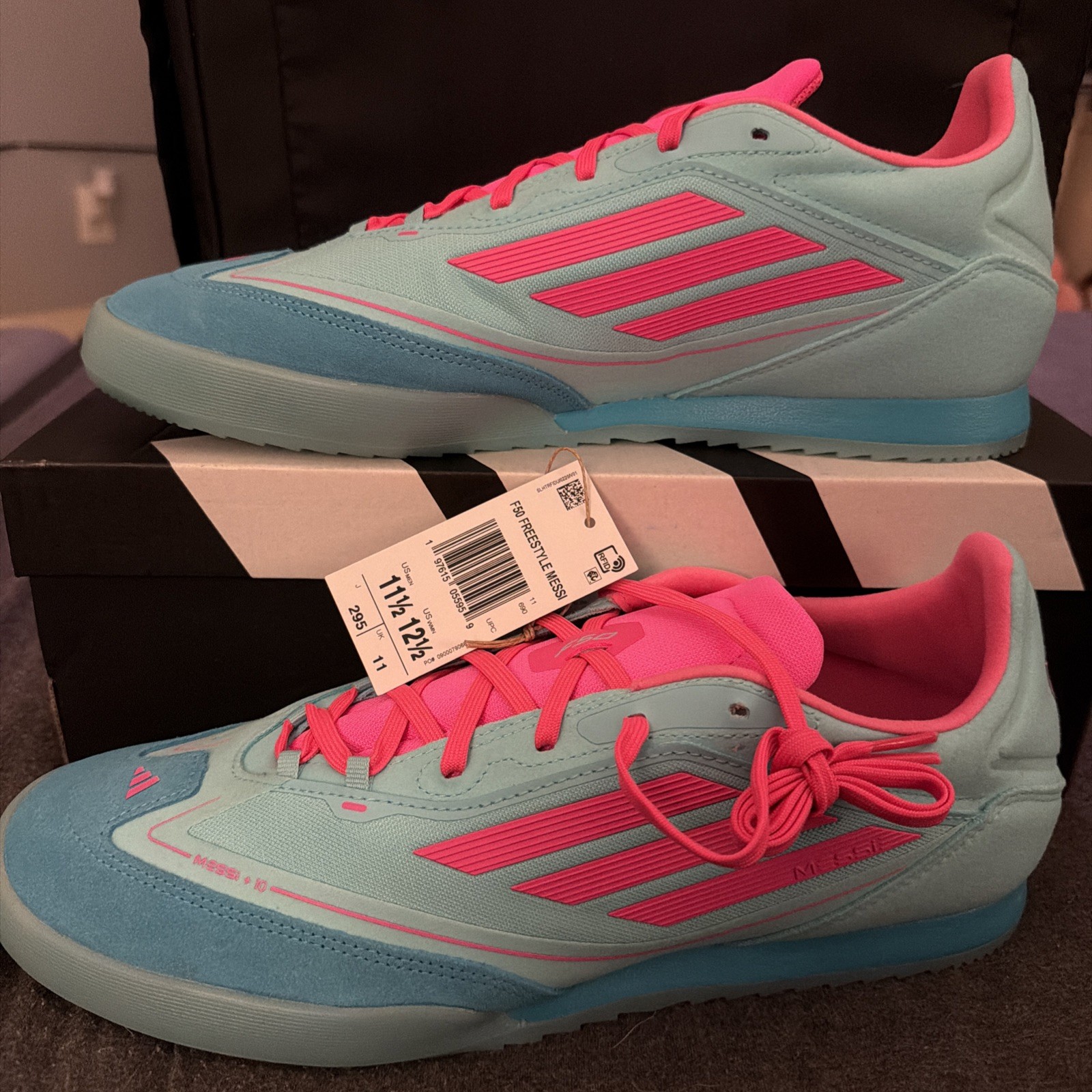 Adidas – F50 Freestyle Indoor Messi Miami – Men’s 11.5- women 12.5 JH8831 New