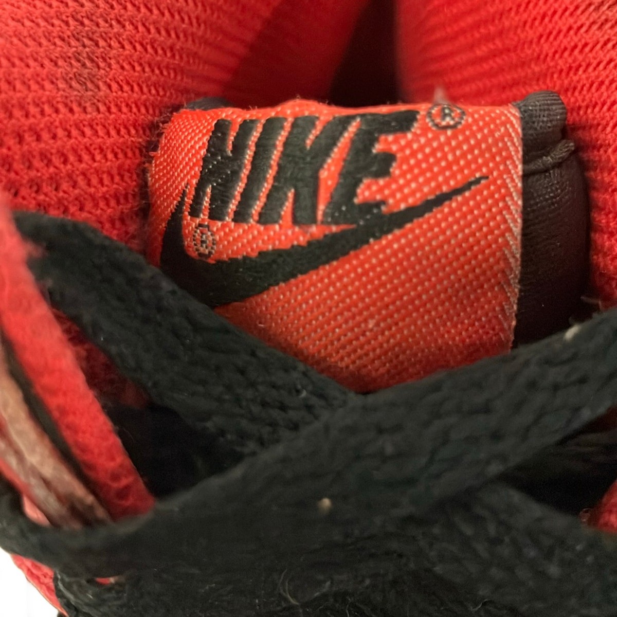 NIKE Dunk High Unclear Red Black Leather Synthetic Leather – Men’s Sneakers