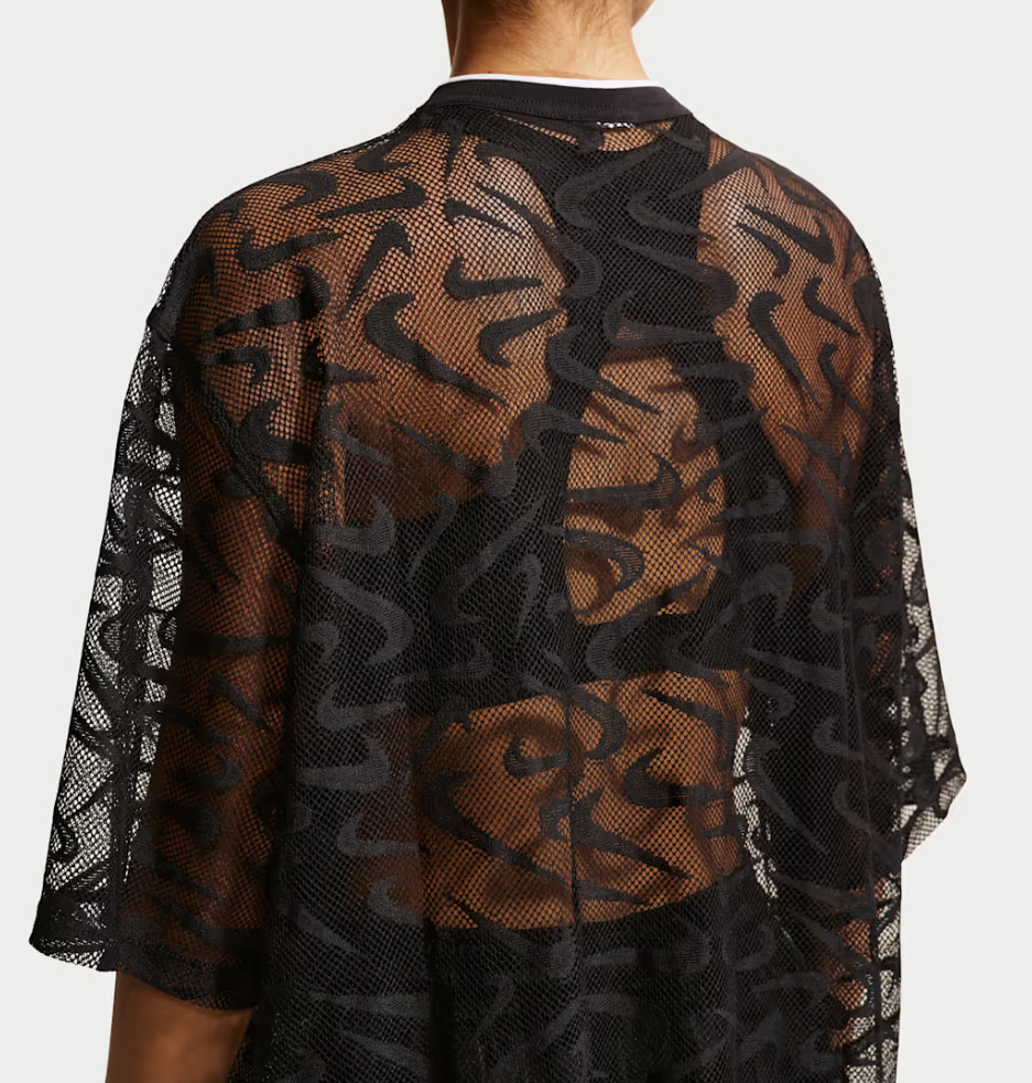 Nike Sportswear Chill Lace Oversized Jersey Women Casual Top AsiaFit IM8388-010