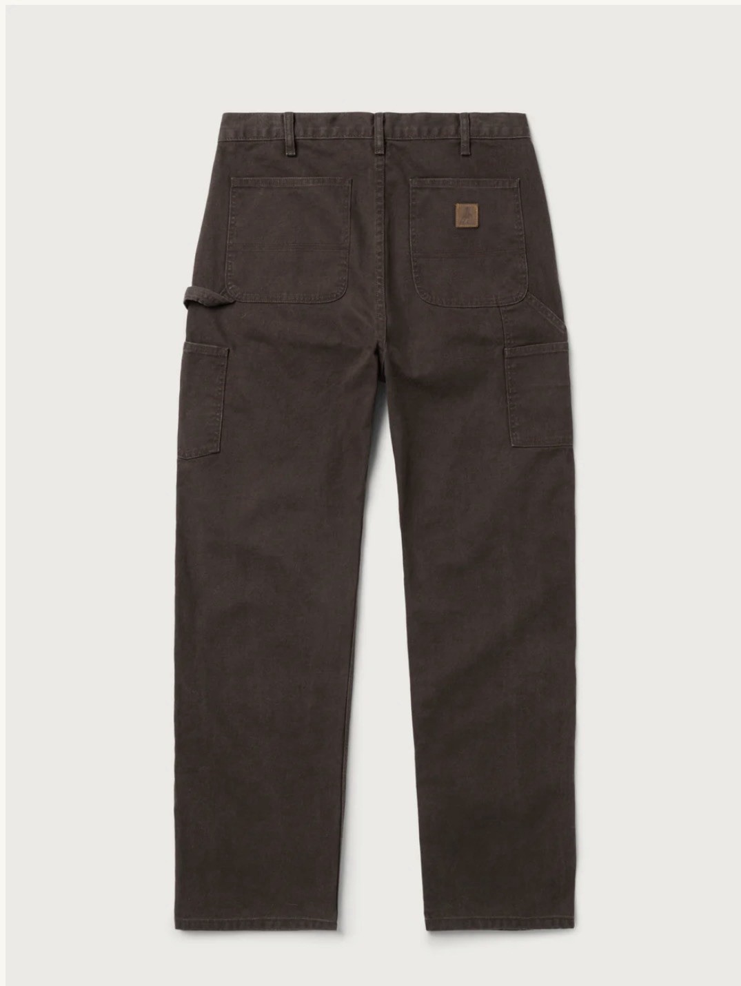 One of These Days Men’s Brown Twill Workwear Pants Straight Fit Hammer Loop