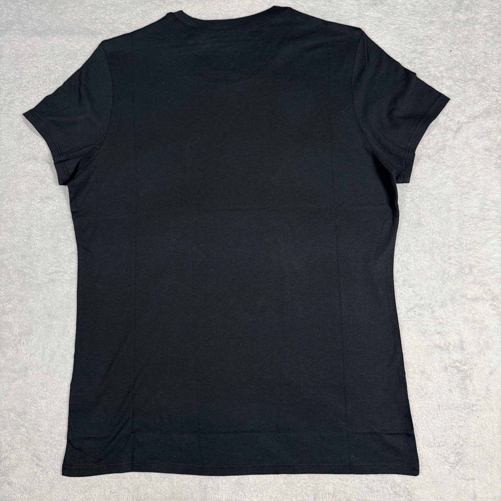 Mott & Bow Fitted Crew Marcy T-Shirt Women Size M Black Pima Cotton Modal