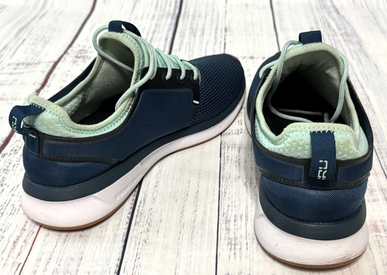 KURU Atom Women’s 9M Casual Walking Training Shoes Blue White Gum