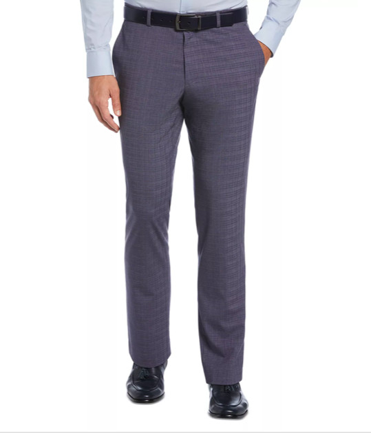 Perry Ellis Men’s Slim-Fit Flat Front Dress Pants Size 29 X 30 New $95 5RFB0141