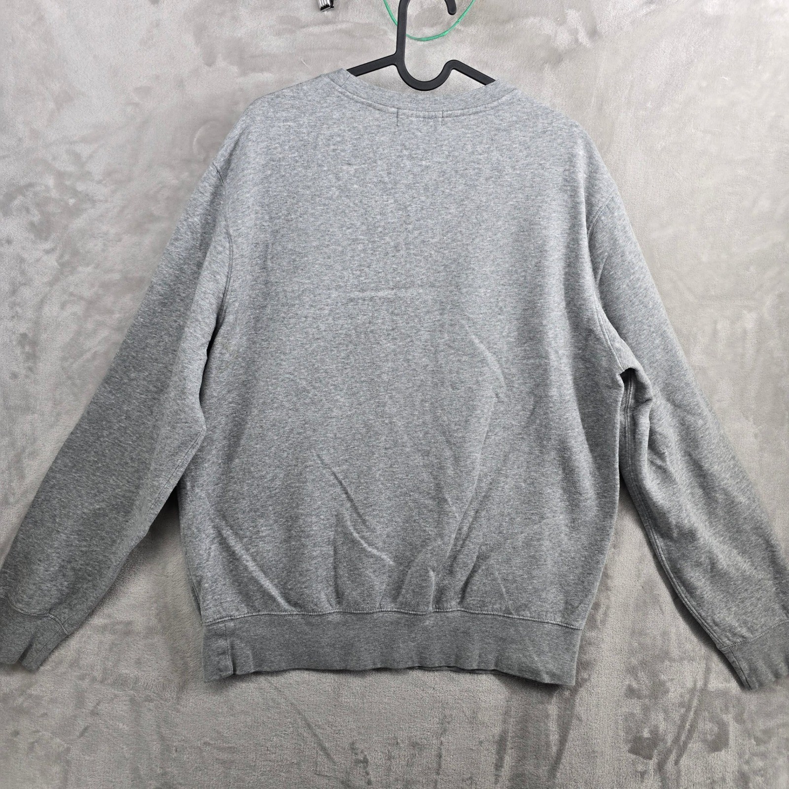 Polo Ralph Lauren Size Large Gray Sweatshirt Crewneck Paint splat Big Pony Logo
