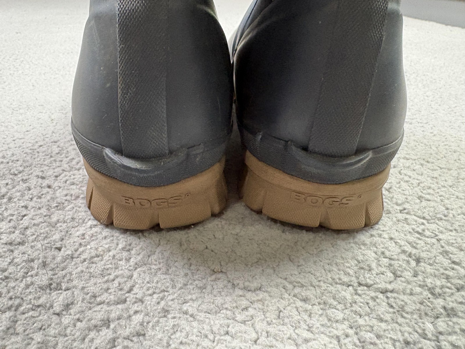 Bogs Cameron Lace Boots Womens Size 9 Blue Faux Fur Snow Winter Waterproof