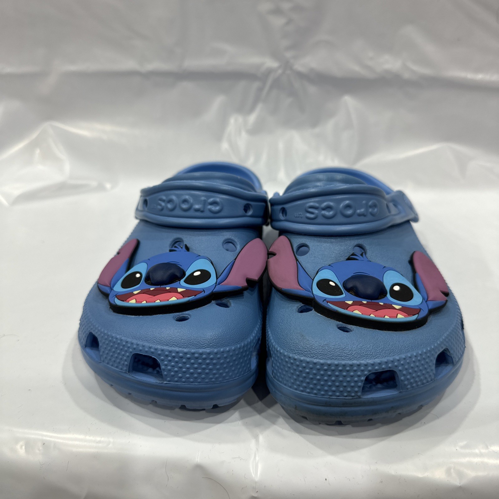 Crocs Stitch Classic Clog Unisex US M4-W6 Blue Slip On Comfort Casual EBS2670