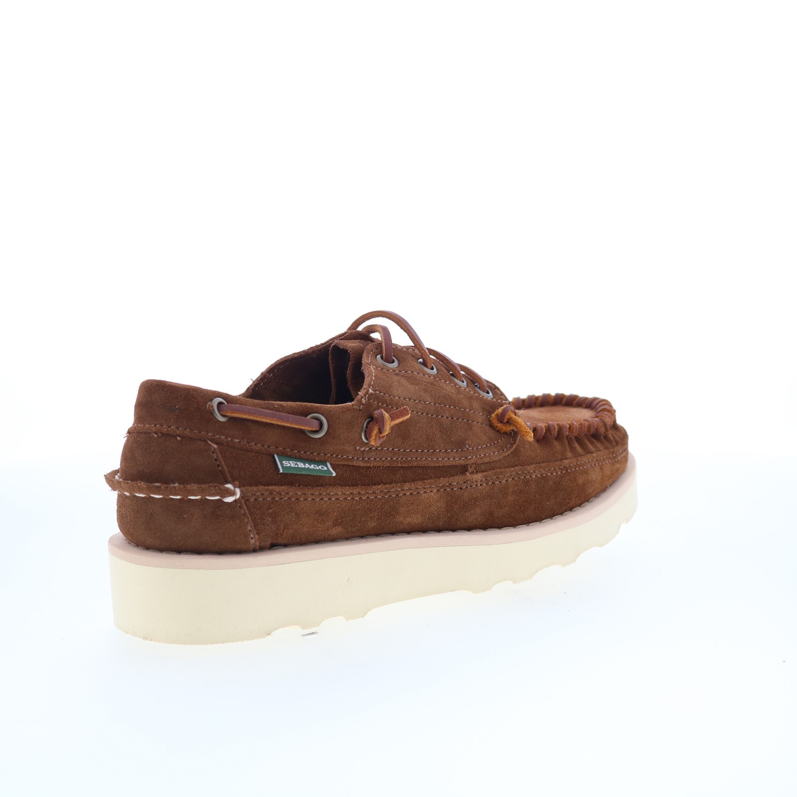 Sebago Keuka 70015R0-A7D Mens Brown Suede Loafers & Slip Ons Boat Shoes