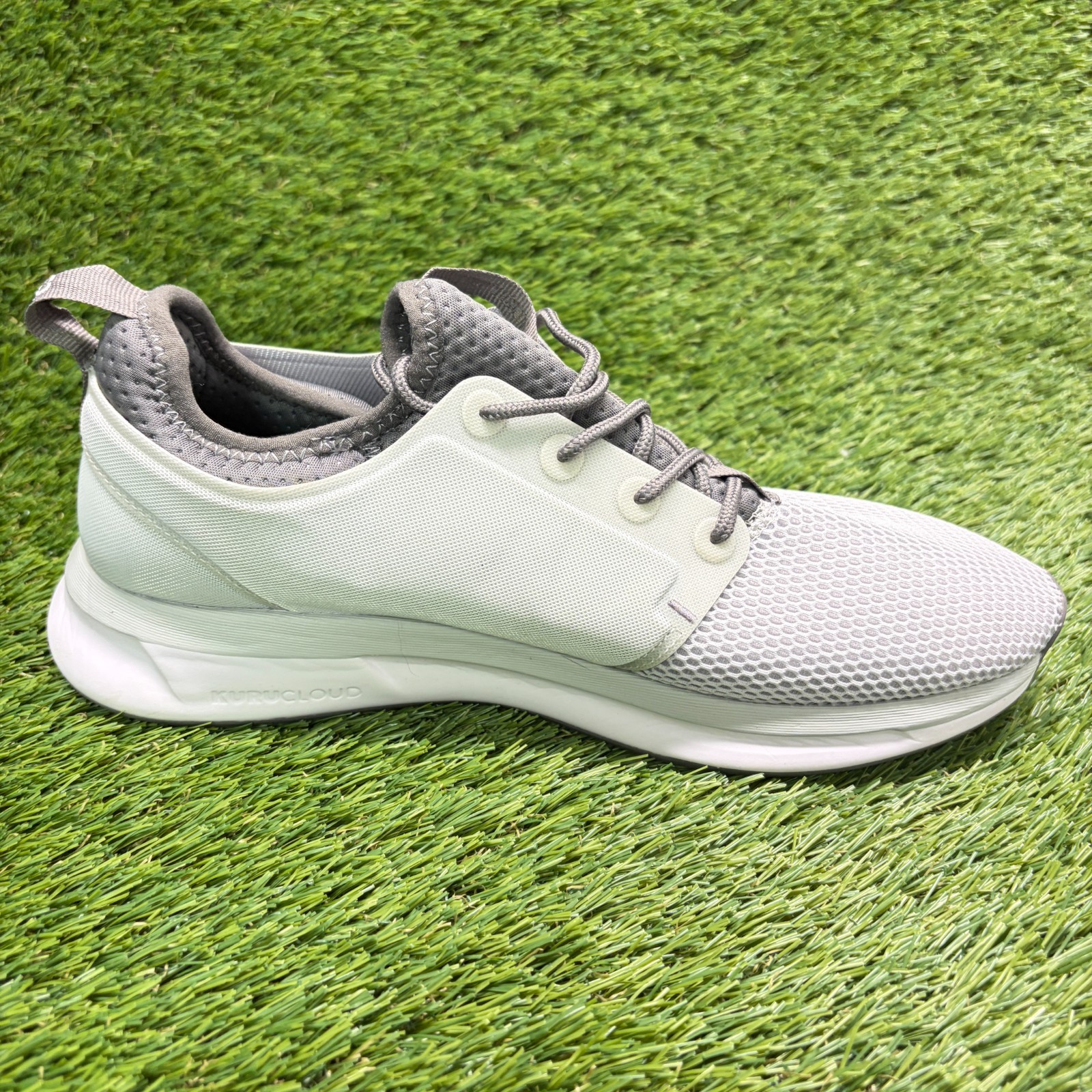 Kuru Atom Womens Size 9.5 Gray White Athletic Running Walking Shoes Sneakers
