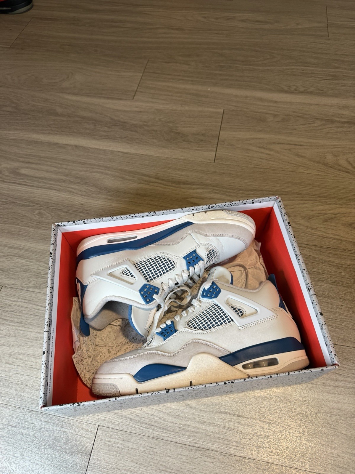 Size 10.5 – Air Jordan 4 Retro 2024 Military Blue (FV5029-141) CLEAN MENS