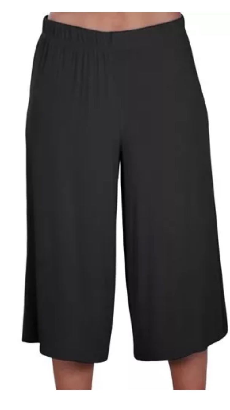 Ladies Women’s Elasticated Stretch Wide Leg Culottes Shorts Plus Size 8-26