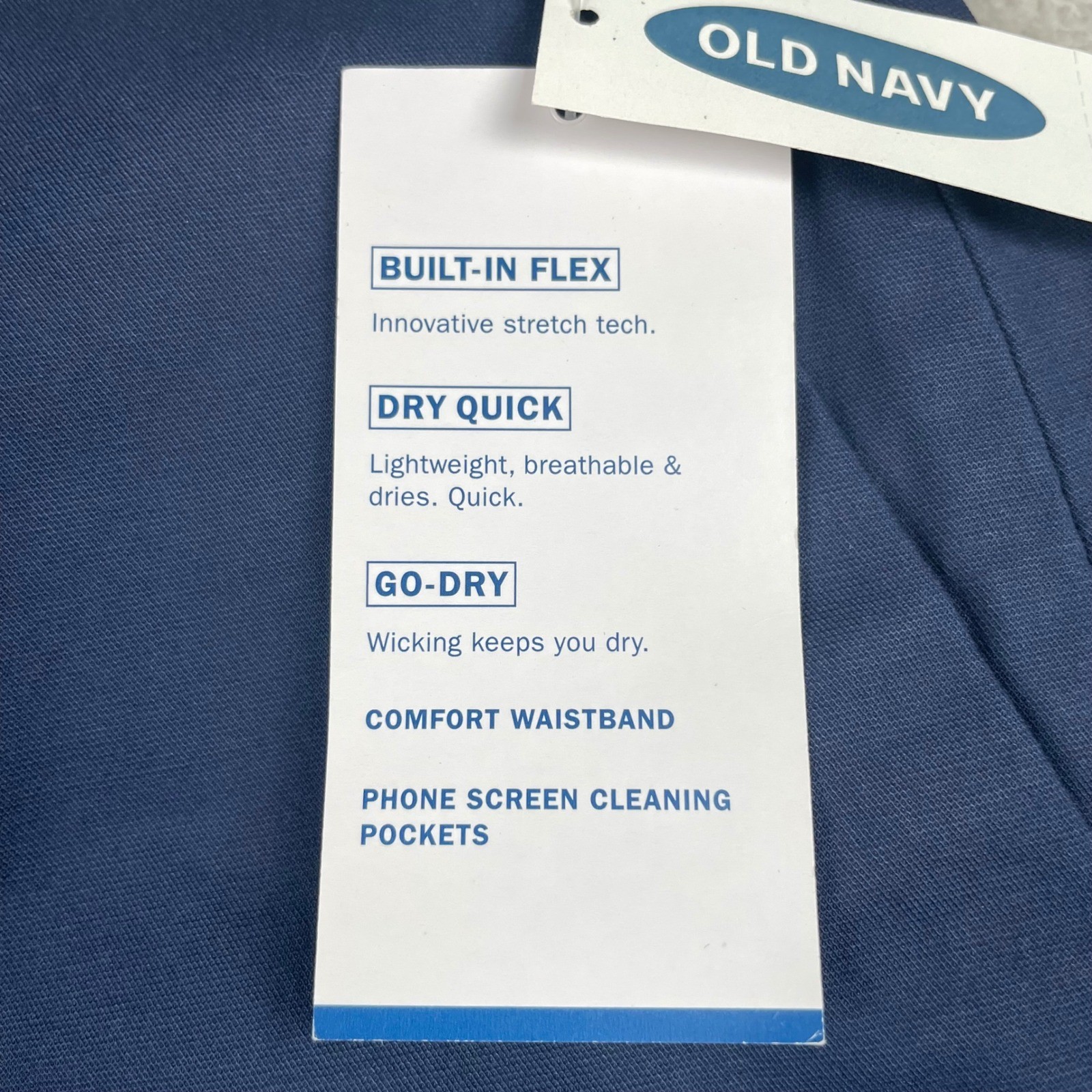 New Old Navy Ultimate Tech Slim Pants Mens 30×31 Navy Blue Chino Stretch Golf
