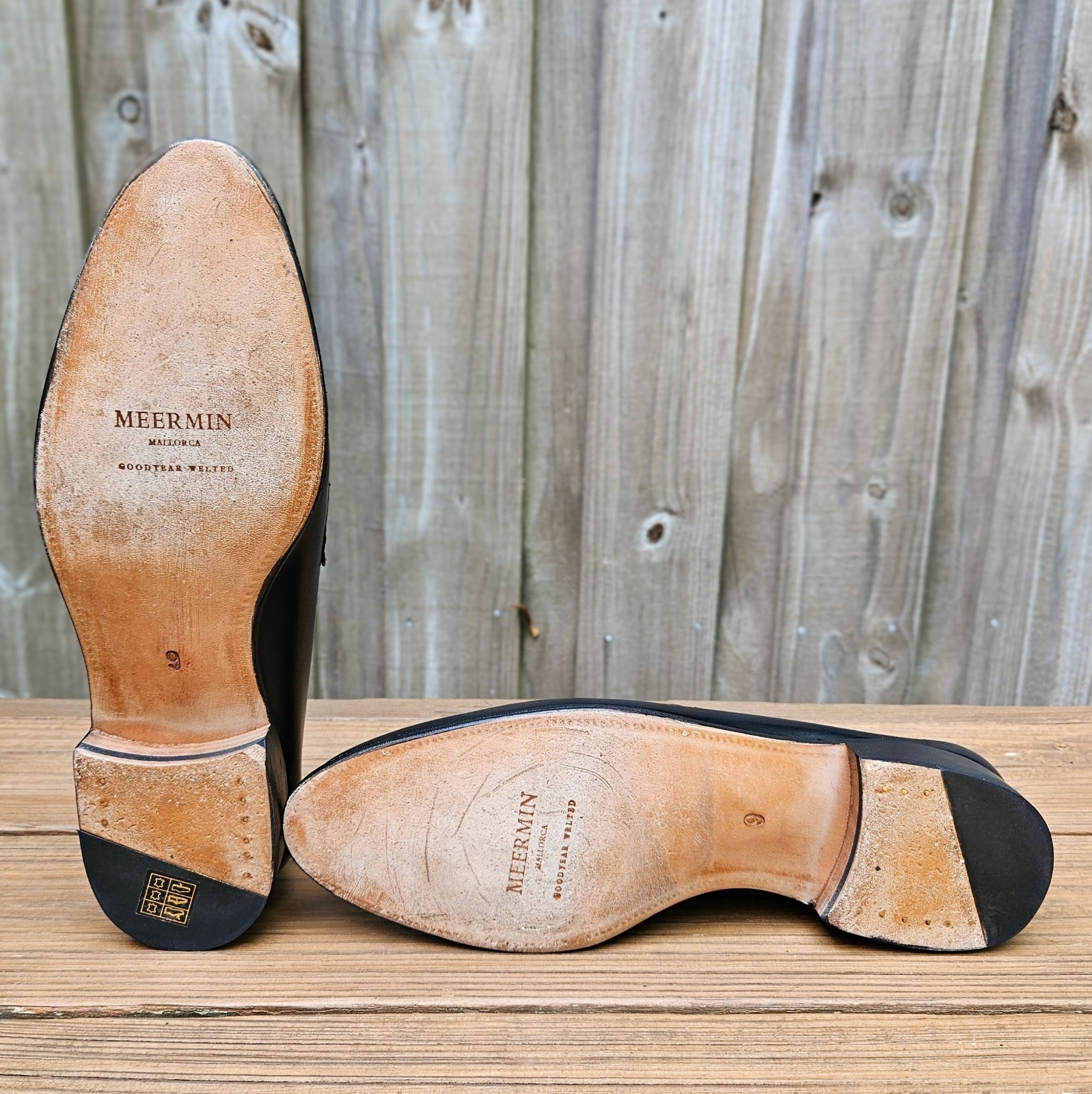 Meermin Horsebit Loafers Black Calf Size 10 D US 114678 $230 WORN 2X!