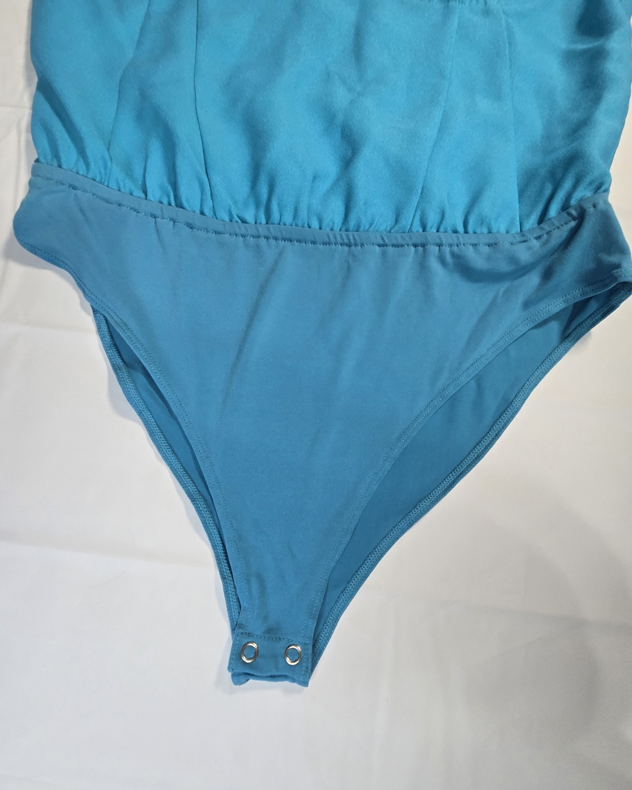 Forever 21 Women’s Bright Turquoise Bustier Cami Bodysuit Size Large NWT