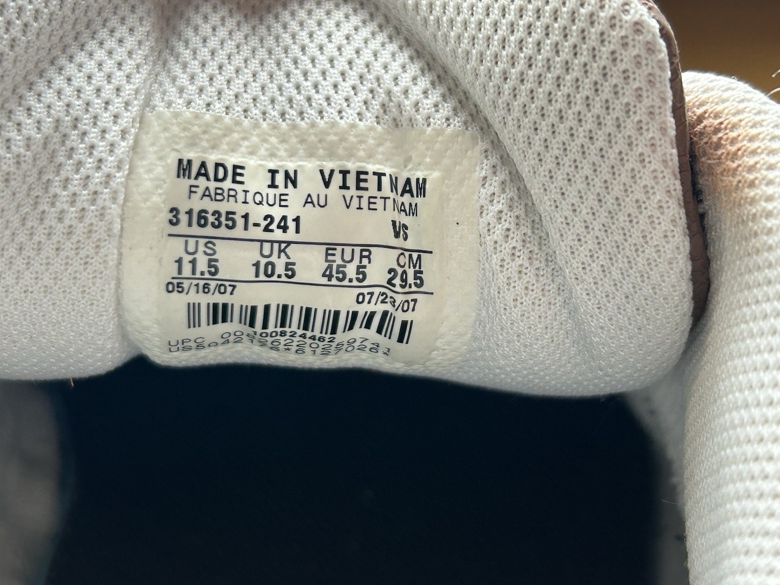 Size 11.5 – Nike Air Max 90 – ‘Rustic Sandrift’ – Leather – 316351-241 – 2007