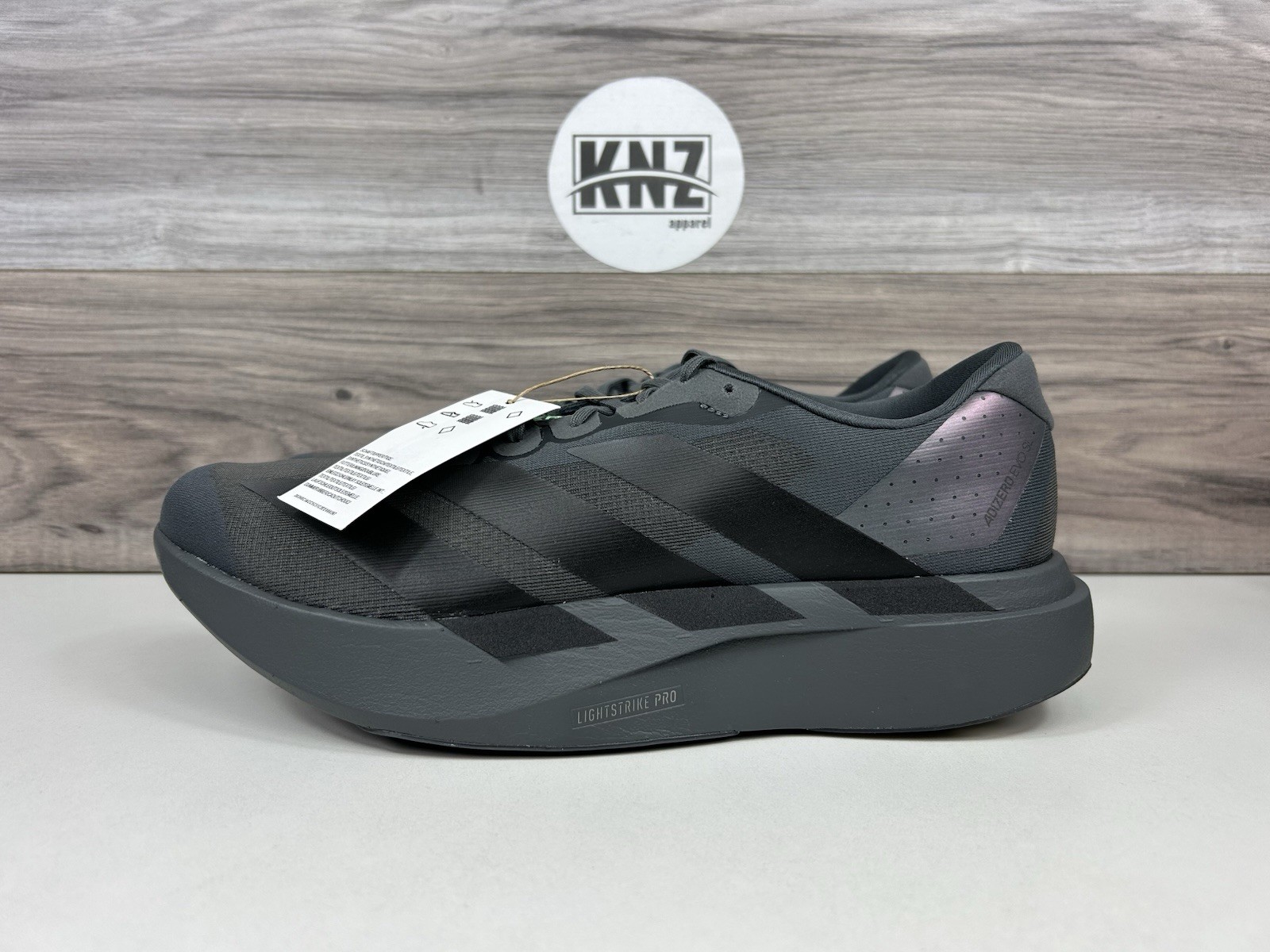 *Adidas ADIZERO EVO SL Grey Five Black Lime (KJ1364) Authentic Men’s Running