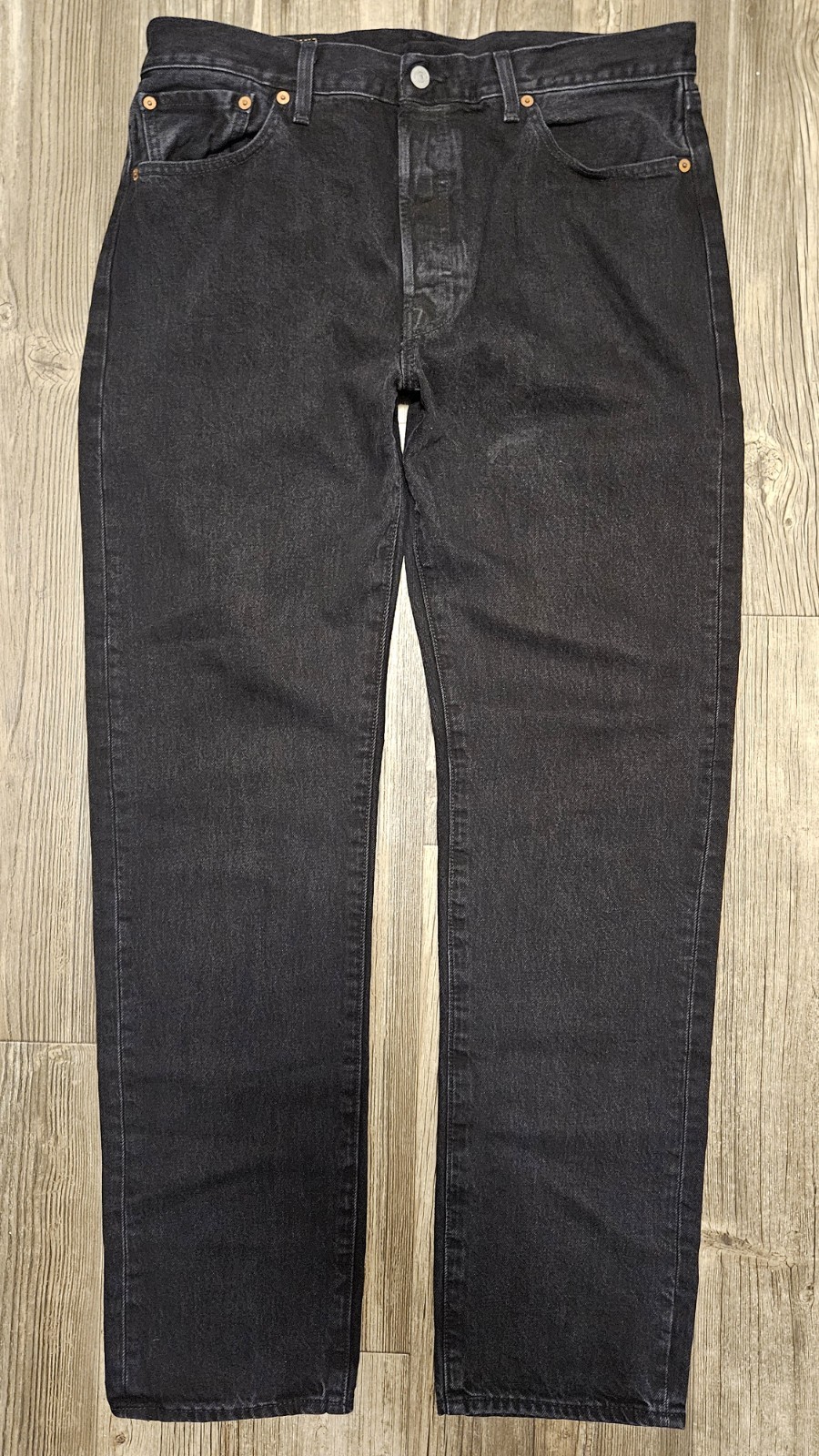 Denim Tears x Levi’s 501 Button Fly Big E Jeans Black Grey Men’s Sz 36 x 34 NWOT
