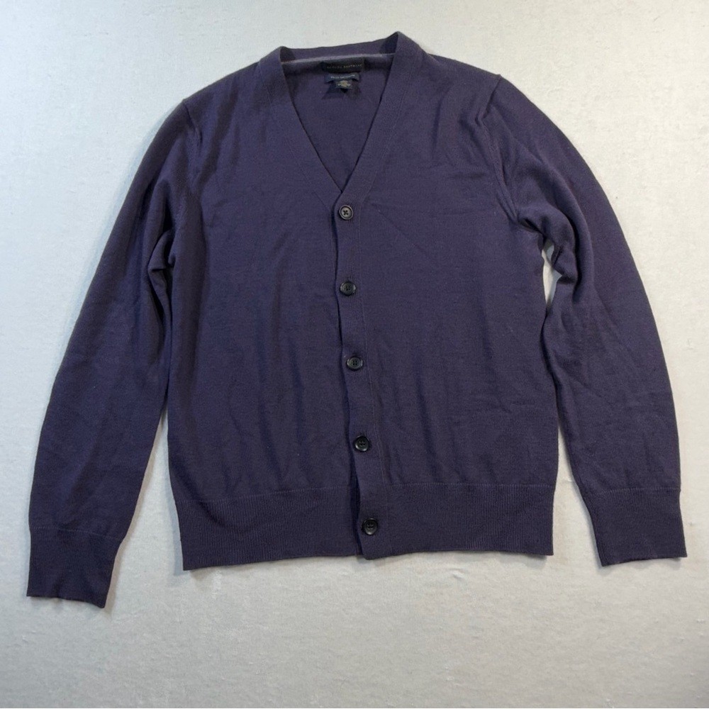 Banana Republic Extra Fine Merino Cardigan, Purple, Size M
