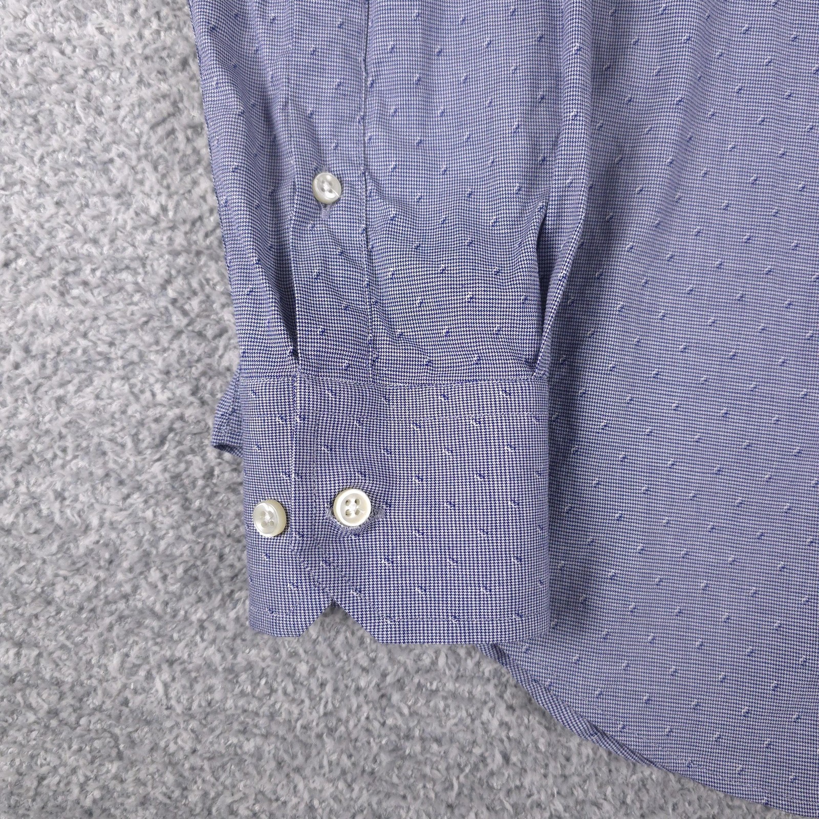 Armani Collezioni Shirt Mens 15 38 Blue Check Slim Fit Dress Long Sleeve Albania