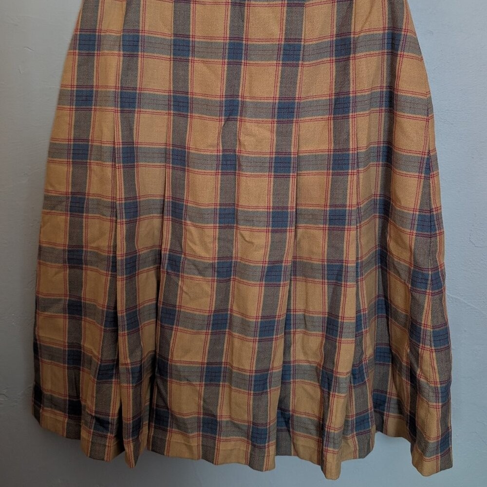 Handmade Scottish Tartan Wool Skirt Short Kilt 12.75″ waist