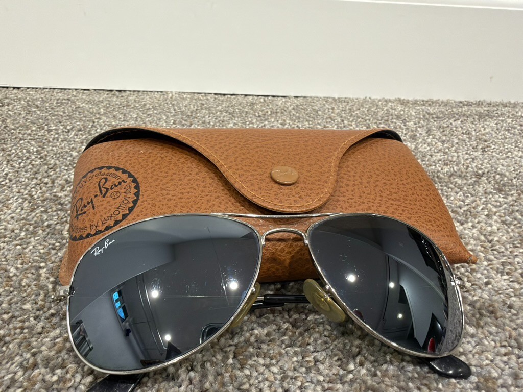 Ray Ban Sunglasses Cockpit RB3362 Silver/Silver Mirror