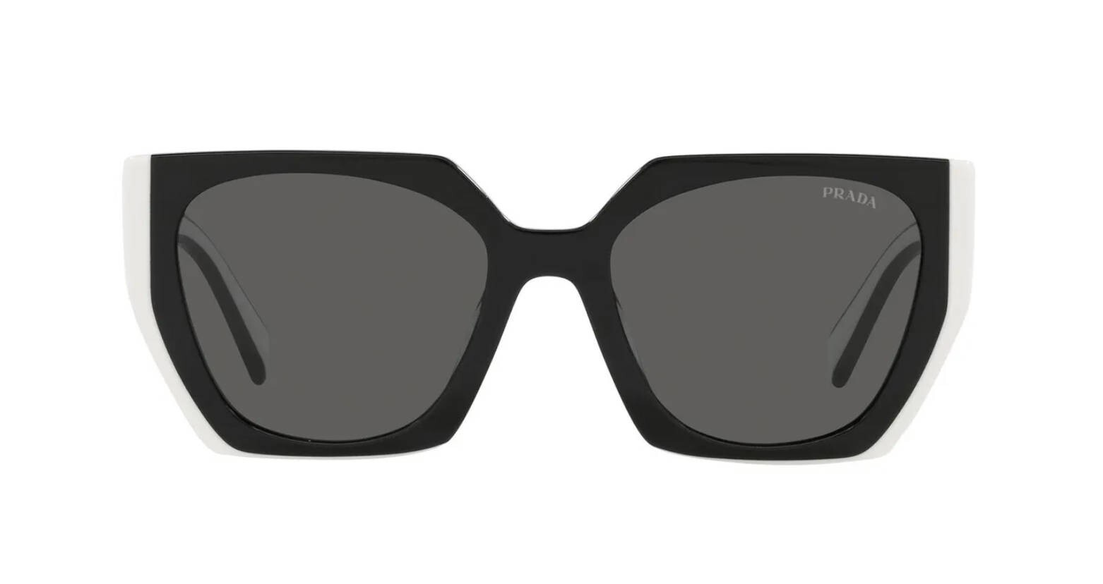 PRADA MONOCHROME PR 15WS Black And Talc/Dark Grey (09Q-5S0) Sunglasses
