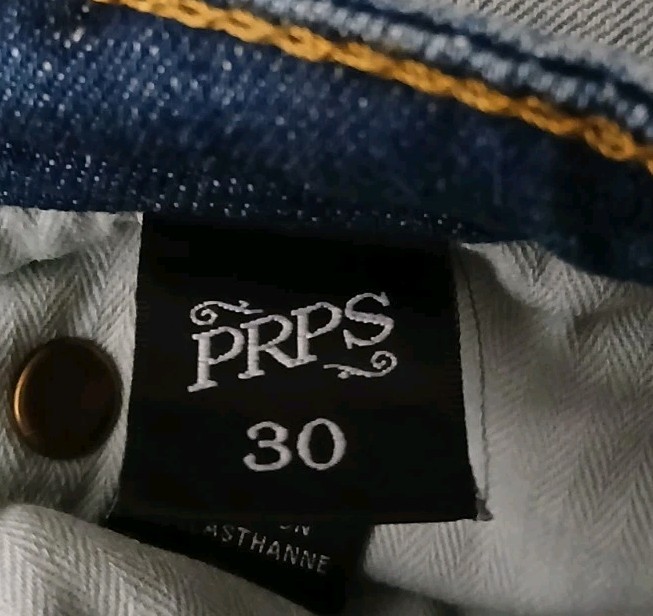 PRPS Jeans Size 30 Micaiah Skinny Distressed Paint Splatter 33.5″ Inseam NWT