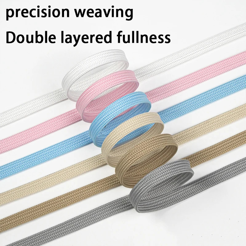 1Pair/3Pair New 0.8cm Wide Flat Durable Shoelace Suitable for A Variety of Shoes