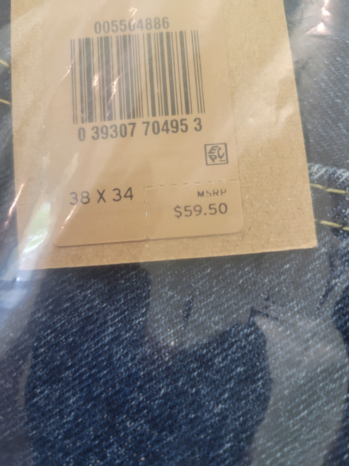 Levi’s 500 Series Men’s 550 Regular Fit Blue Medium Wash Denim Straight Jeans