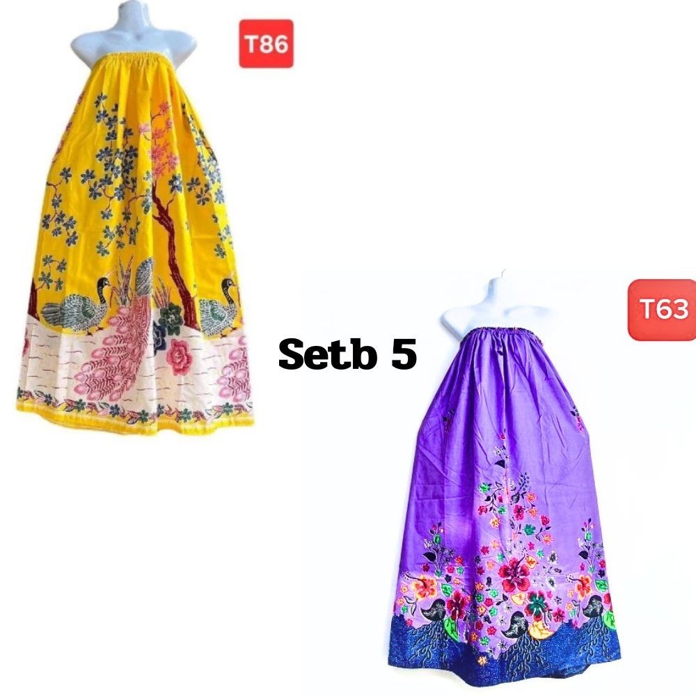 Thai Batik Sarong Long Skirt Shower Lady’s Wear Shower 2 Pcs./Set Stitched Women
